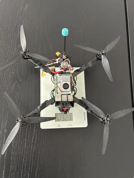 Drone on scale